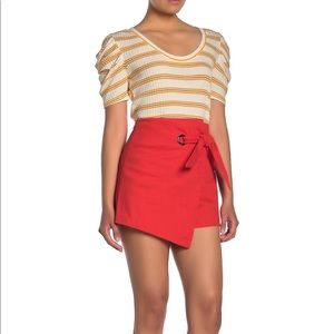 BRAND NEW! Jealous Tomato Tie Front Skort